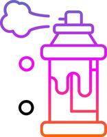 Spray Line Gradient Icon vector