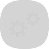 Settings Flat Curve Icon vector