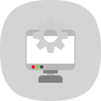 Development Flat Curve Icon vector