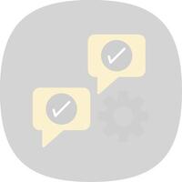 Communicate Flat Curve Icon vector
