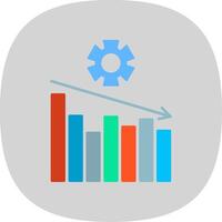 Management Flat Curve Icon vector