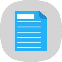 Report Flat Curve Icon vector