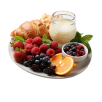 AI generated Breakfast, Breakfast With Transparent Background png