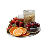 ai genererad frukost, frukost med transparent bakgrund png