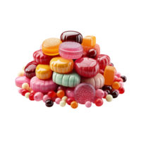 ai généré bonbons, bonbons avec transparent Contexte png