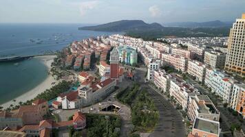 Aerial view of Sunset Town Phu Quoc Island video