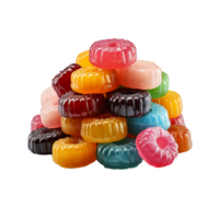 ai généré bonbons, bonbons avec transparent Contexte png