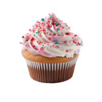 ai generiert Cupcake, Cupcake png, Cupcake mit transparent Hintergrund png