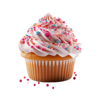 AI generated Cupcake, Cupcake Png, Cupcake With Transparent Background png