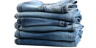 AI generated PNG Jeans denim clothing textile on transparent background