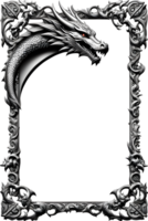 dragon frontière Cadre png transparent Contexte