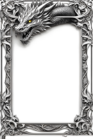 Drachen Rand Rahmen png transparent Hintergrund