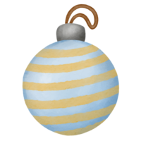 vistoso ligero bombillas Decorar el Navidad árbol acuarela estilo pinturas png