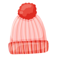 Cartoon style wool hat, bright colors png