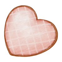Koninklijk suikerglazuur koekjes voor Valentijnsdag dag. schattig rood kleur. png