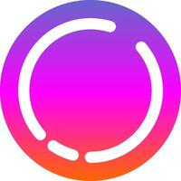 Circle Glyph Gradient Icon vector