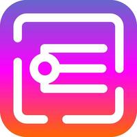 Endpoint Glyph Gradient Icon vector