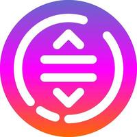 Drag Glyph Gradient Icon vector
