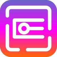 Endpoint Glyph Gradient Icon vector