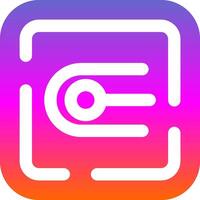 Endpoint Glyph Gradient Icon vector