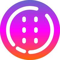 Dotted line Glyph Gradient Icon vector