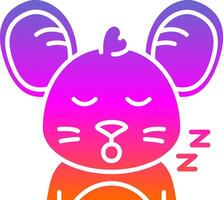 Sleep Glyph Gradient Icon vector