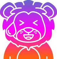 Sweat Glyph Gradient Icon vector