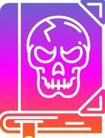 Horror Glyph Gradient Icon vector