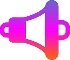 Speaker Glyph Gradient Icon vector