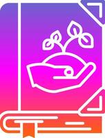 Ecology Glyph Gradient Icon vector