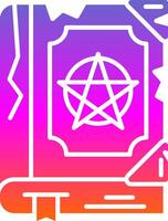 Magic book Glyph Gradient Icon vector