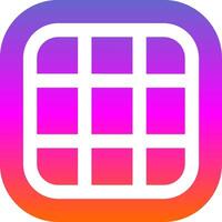 Layout Glyph Gradient Icon vector