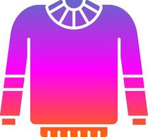 Sweater Glyph Gradient Icon vector