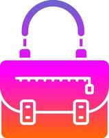 Handbag Glyph Gradient Icon vector