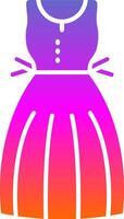 Sundress Glyph Gradient Icon vector