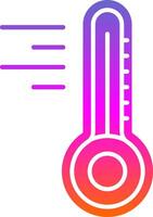 Thermometer Glyph Gradient Icon vector