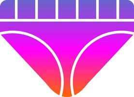 Underwear Glyph Gradient Icon vector