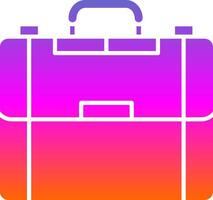 Briefcase Glyph Gradient Icon vector