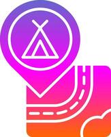 Caming Glyph Gradient Icon vector