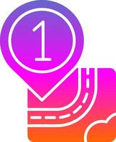 One Glyph Gradient Icon vector