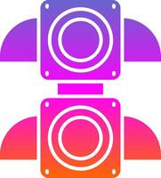 Traffic light Glyph Gradient Icon vector