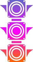 Traffic light Glyph Gradient Icon vector
