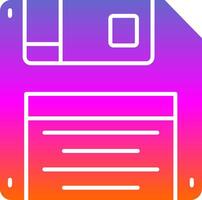 Floppy disk Glyph Gradient Icon vector
