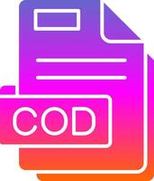 Cod Glyph Gradient Icon vector