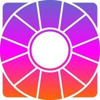 Support Glyph Gradient Icon vector