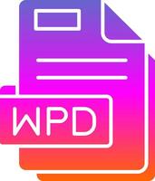 Wpd Glyph Gradient Icon vector