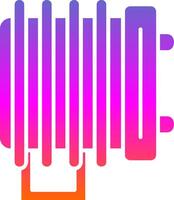 Heater Glyph Gradient Icon vector