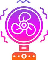 Fan Glyph Gradient Icon vector