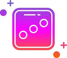 Dice three Glyph Gradient Icon vector