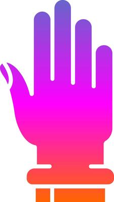 Hand Glyph Gradient Icon
